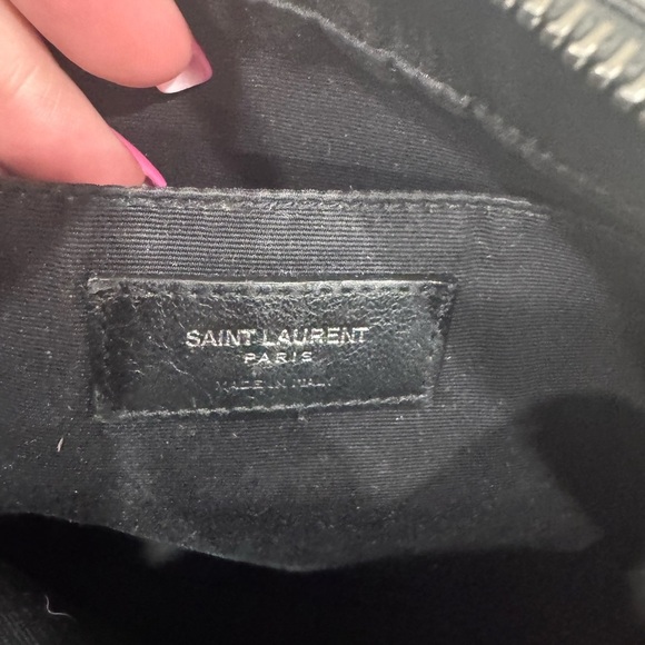 Saint Laurent Small Mono Leather Camera Bag-Grey - Picture 8 of 17